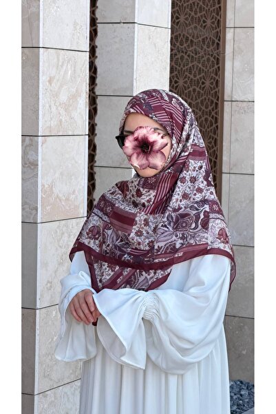 Qalortex Scarf وشاح قطني بنقشة بيراي - موردوم