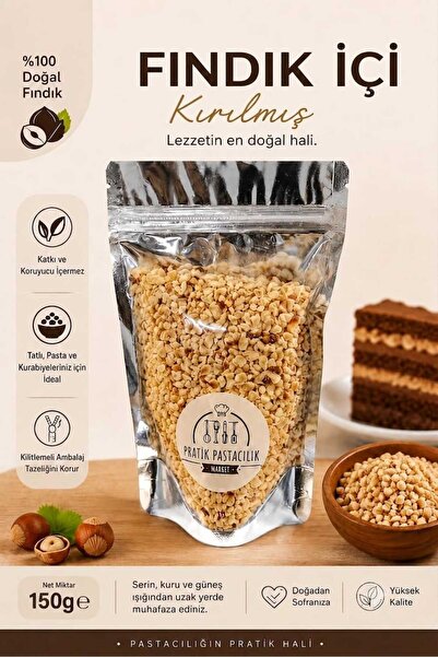 pratikpastacılık Pratik Pastacılık Beyazlatılmış Pirinç Fındık İçi 150 gr - K...