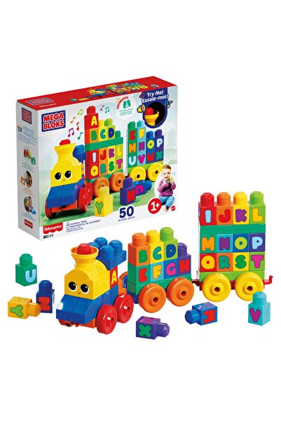 Mega Bloks Trenuleț cu blocuri ABC Fisher-Price Fwk22