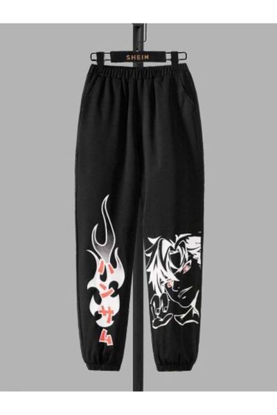 classy moda Unisex Anime and Text Front Printed Baggy Pants