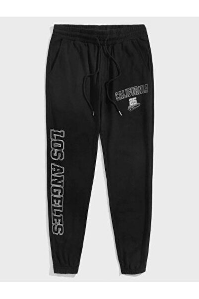 classy moda Unisex Lettering Front Printed 2 Thread Combed Cotton Baggy Trousers