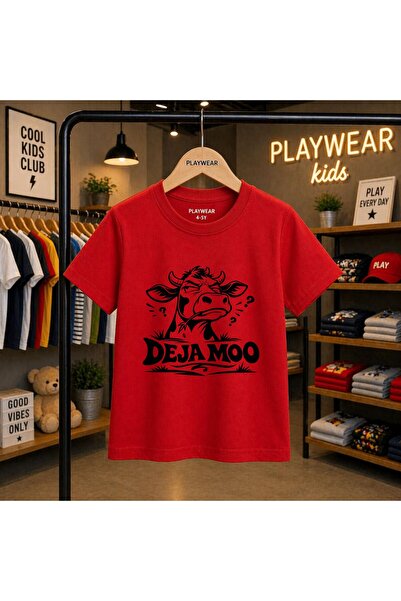 playwear Deja Moo majica sa printom, 100% dječja unisex majica, veličine 5, 6...