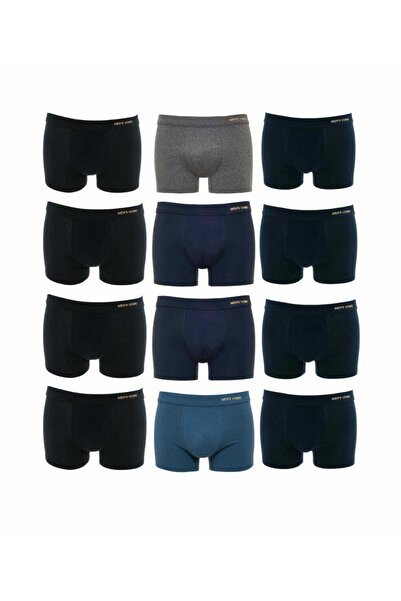 Uomo Ανδρικά Μποξεράκια Black, Blue, Grey, Navy 12Pack 2828-12
