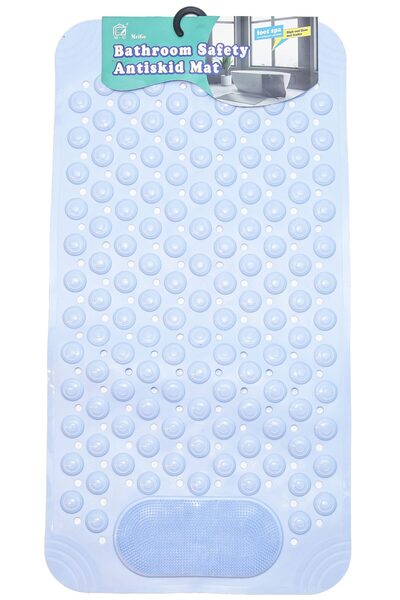 MG Covoras baie bleu antiderapant/periuță 50x80cm