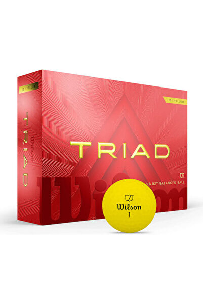Wilson Μπάλες Γκολφ Triad Κίτρινες 12 τεμάχια Κωδικός: WG2009002