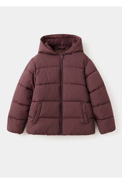 MANGO Kids Kapüşonlu kapitone anorak