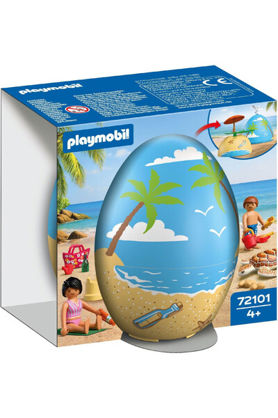 Playmobil Παιχνίδι Αυγό: Διακοπές στην Παραλία (72101)