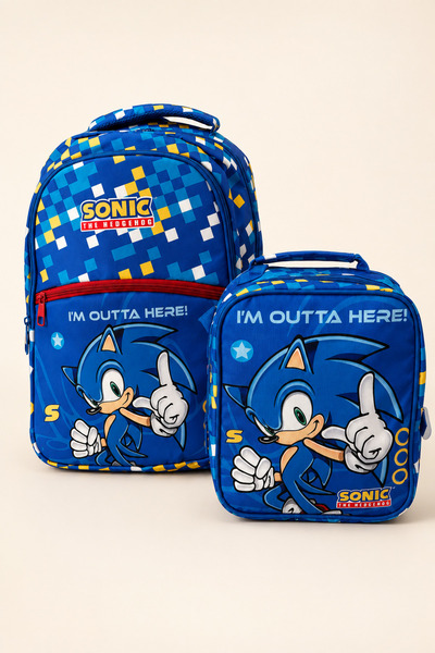 ELATAE Licensed Primary School School Bag and Lunch Box Set of 2 – Multi-Comp...