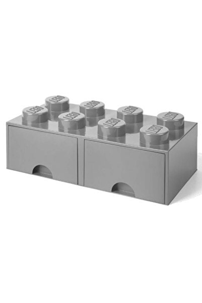 LegoPazar Container Lego cu sertare Opt Gri