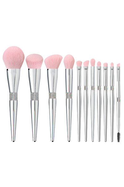 Choice Type 1 New 11 Pcs/set Diamond Makeup Brushes Set Powder Foundation Blu...
