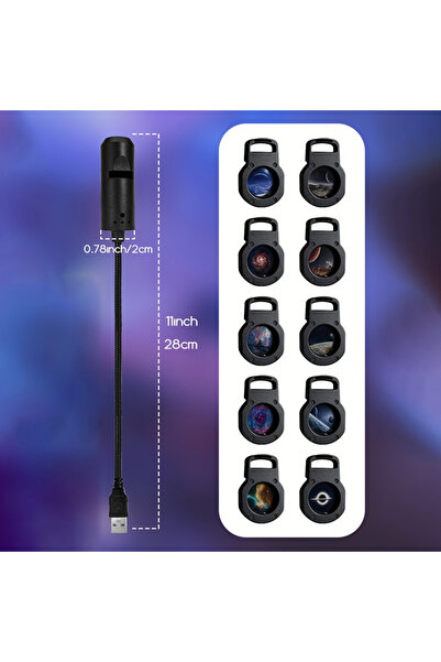 Choice مصباح ليلي LED بحجم واحد مع وضع لون واحد و10 أنماط قابلة للتبديل لديكو...