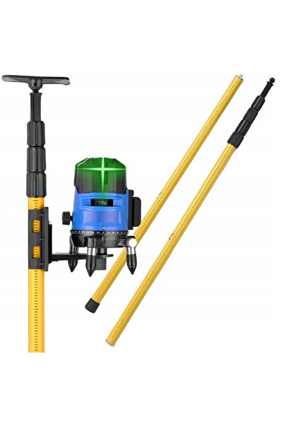 MINEXO Tijă de extensie pentru nivelă laser 114-280cm cu trepied + Adaptor un...