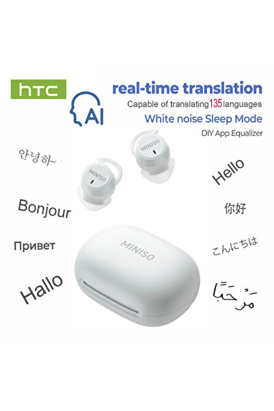 Choice1 MINISO white AI MINISO MS217 TWS Mini Sleep Earbuds Bluetooth 6.0 AI ...