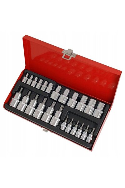 neilsen Set de chei tubulare Torx Nasadki T7-T50, Torx-E E4-E18, 25 bucăți