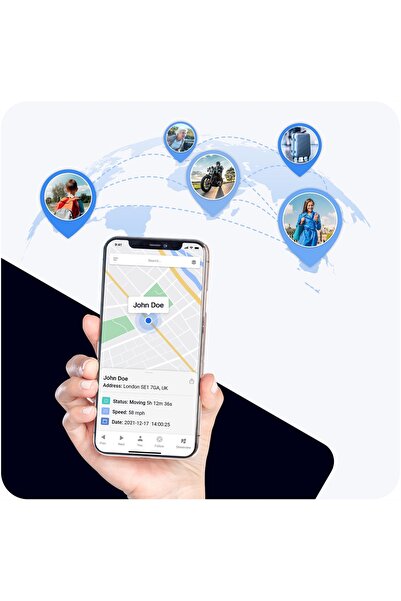 NO BRAND Tracker GPS auto motocicletă urmărire prin aplicație SMS fără SIM