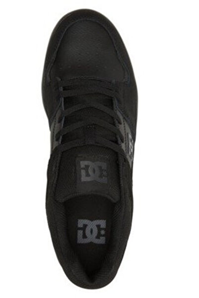 NO BRAND Adidași din piele neagră, cu profil jos, cu șireturi, Cure Dc Shoes ...