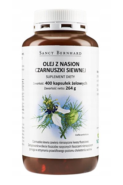 NO BRAND Ulei Sanct Bernhard din semințe de chimen negru 400 capsule