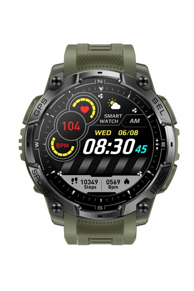 NO BRAND Smartwatch bărbați GPS ceas sport AMOLED militar GlacierX Monolith
