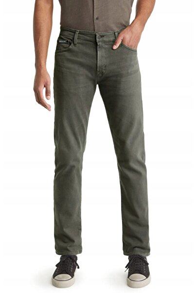 NO BRAND Pantaloni bărbați din bumbac, kaki, blugi Texsas Denim, croială drea...