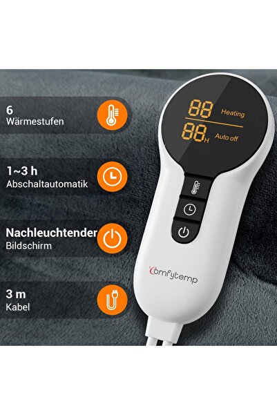 NO BRAND Pernă electrică încălzitoare Comfytemp pentru gât, umeri și spate