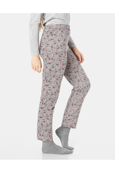 NO BRAND Pijamale subțiri de damă din bumbac, set tricou + pantaloni 10458-9 xxl
