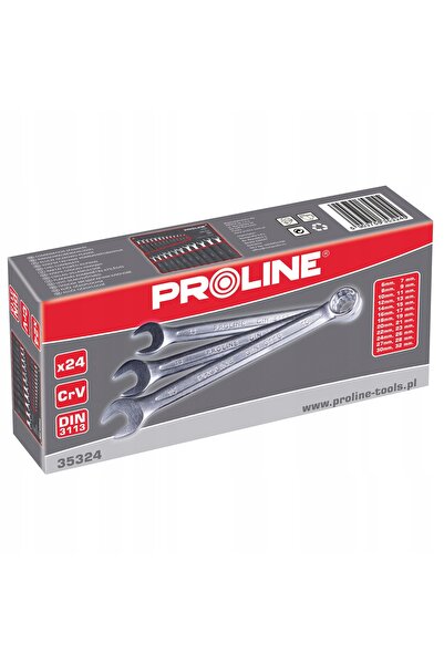 NO BRAND Set de chei combinate cu cap plat 24 bucăți 6-32mm Din3113 Proline 3...