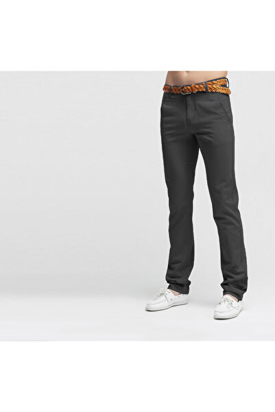 NO BRAND Pantaloni eleganți formali din bumbac pentru bărbați, tip chinos, Hu...