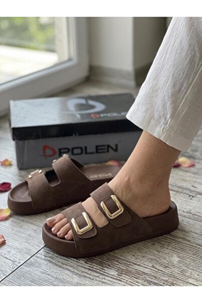 POLEN شبشب يومي مريح ذو نعل ناعم ومسند للقدمين من U TOKA DOUBLE CIRTLI ORTHOP...