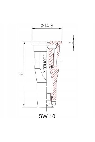 NO BRAND Duză injector Id3 120 °   plastic