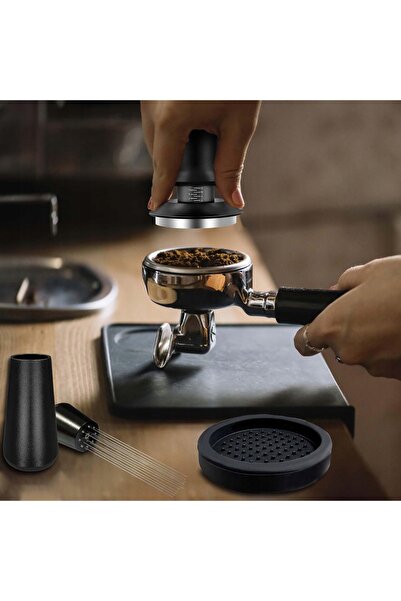 NO BRAND Set barista: presor de cafea, spumant de lapte, covoraș