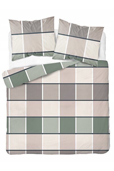 NO BRAND Lenjerie completă din bumbac 220x200, satin de bumbac, 100% bumbac 2...