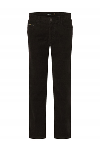 NO BRAND Pantaloni eleganți din catifea reiată de bumbac pentru bărbați, mări...