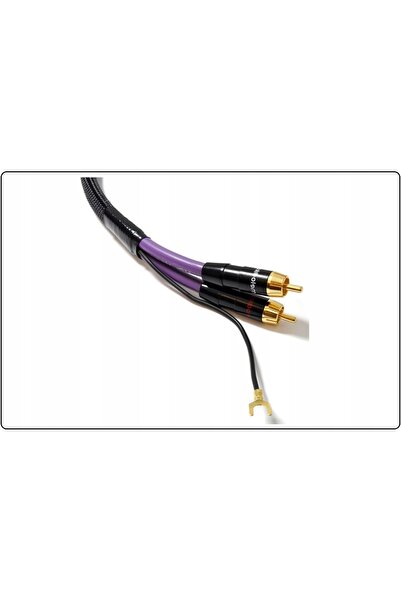 NO BRAND Melodika Mdph05 Cablu Purple Rain pentru Gramofon 2RCA Fono cu Împăm...