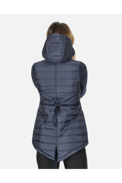 NO BRAND Geacă pentru Femei Windbreaker Parka Căptușită Ușor Cu Glugă 8380 m Gra