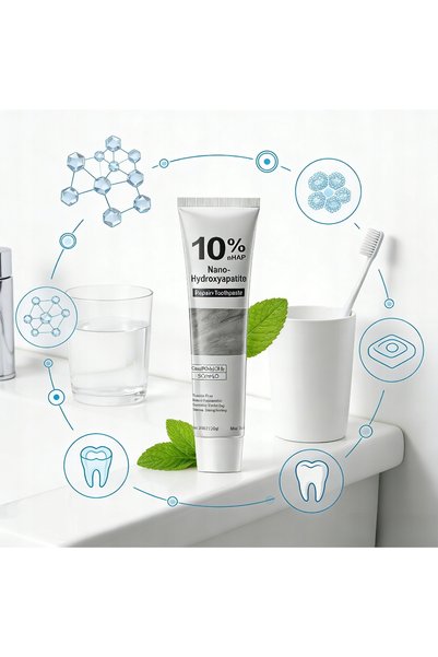 NO BRAND Pastă cu Nano Hidroxiapatită 3 X 120G – Întărirea Smalțului