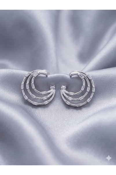 XP XUPİNG Crescent Baguette Design Earrings