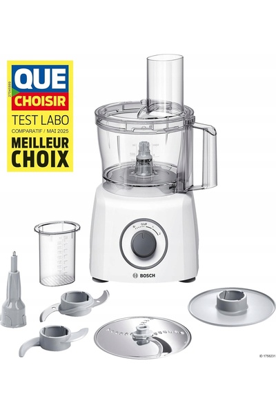 NO BRAND Robot de bucătărie compact de 800W, 2.3L, cu accesorii pentru tocare...