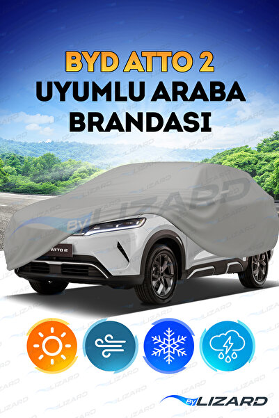 ByLizard غطاء سيارة فاخر متوافق مع BYD Atto 2، غطاء سيارة من مادة الميفلون، غ...