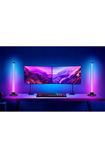 NO BRAND Lampă de birou LED RGB gaming, bară luminoasă ambientală tip coloană...