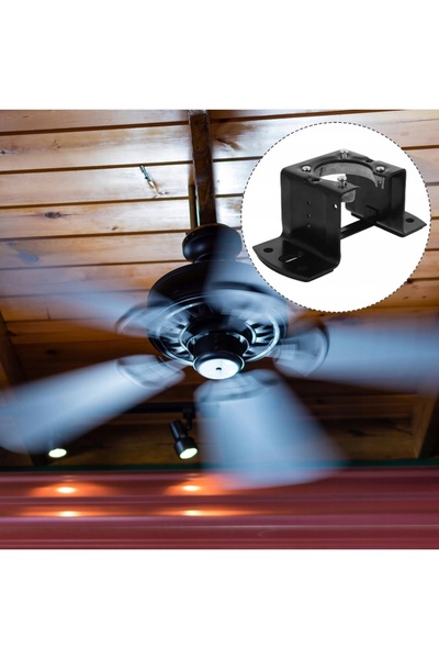 NO BRAND Suport de montare pentru ventilator de tavan, bară de fier pentru fi...