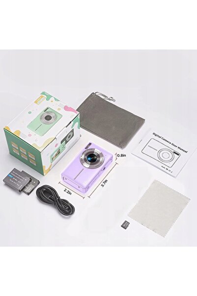 NO BRAND Cameră Digitală HD 1080P 44MP Zoom 16X Card de 32GB cu Funcție de În...