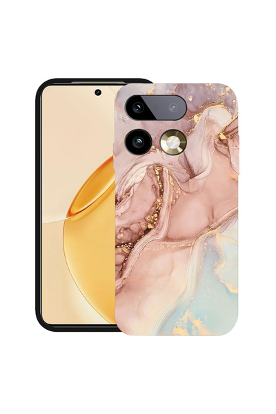 bestcase ®   Husă TPU Ultra Subțire pentru Realme 16 Pro 5G, Marmură Roz, 315...