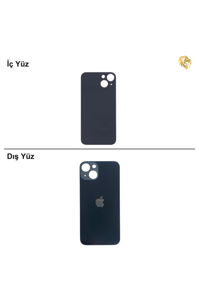 ARSKİNG iPhone 13 Lacivert Renk Arka Kapak Arka Cam Batarya Kapağı Lazer Kesi...