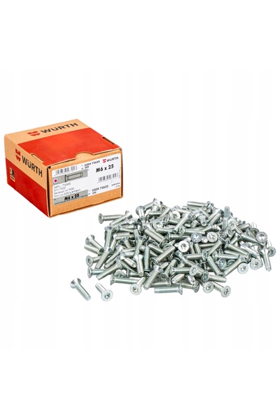 NO BRAND Șurub metalic autofiletant M6X16 Tx30 200 bucăți