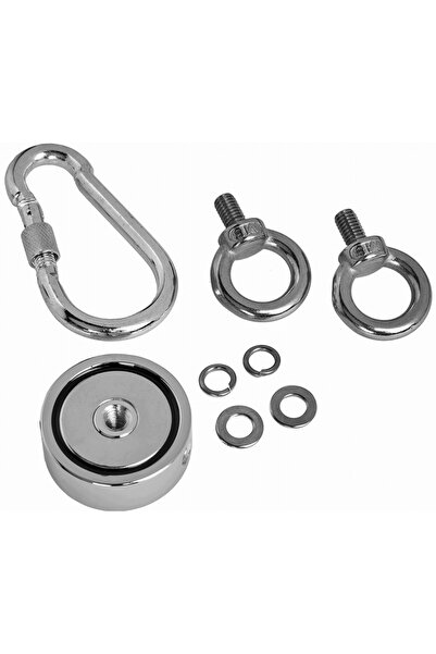 NO BRAND Magnet de neodim 350 kg cu cârlig, carabină, cablu de căutare