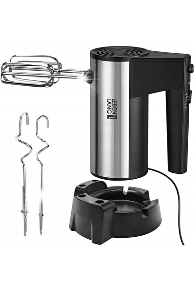 NO BRAND Lebenlang Mixer de mână cu suport 400W cu cârlige 5 viteze Turbo