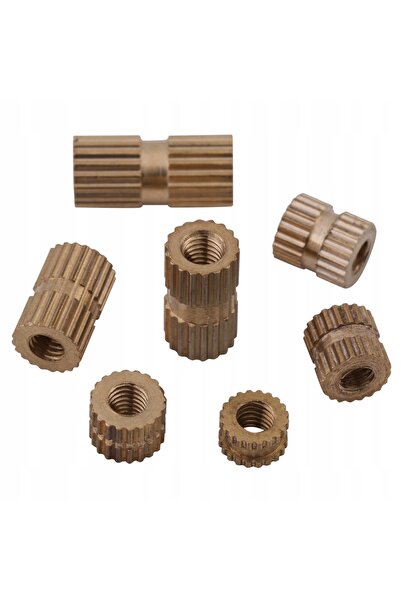 NO BRAND 150 bucăți inserții filetate M3-12mm, inserții filetate din alamă