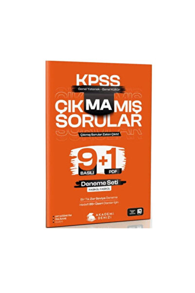 Bes Yayınları Akademi Denizi KPSS GY GK Çıkmamış Sorular 9+1 Deneme Seti
