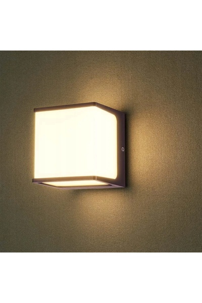 NO BRAND Lampă de perete de grădină V-Tac Bej cu sursă LED integrată 0 W