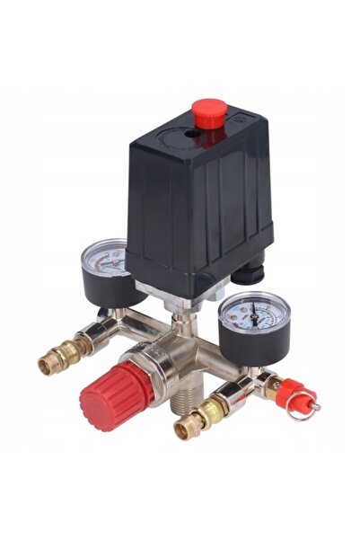 NO BRAND Separator ulei-apă cu manometru și filtru, conector rapid de 1/4